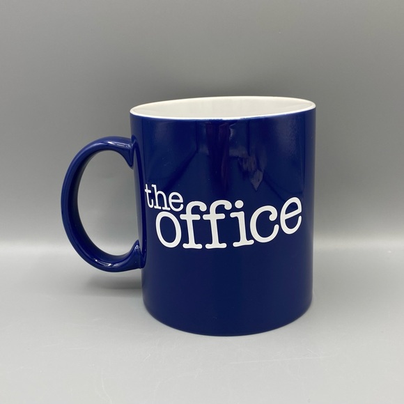 Office Employee of the Month Coffee Mug Scranton Dunder Mifflin Blue NBC Used - Picture 1 of 7